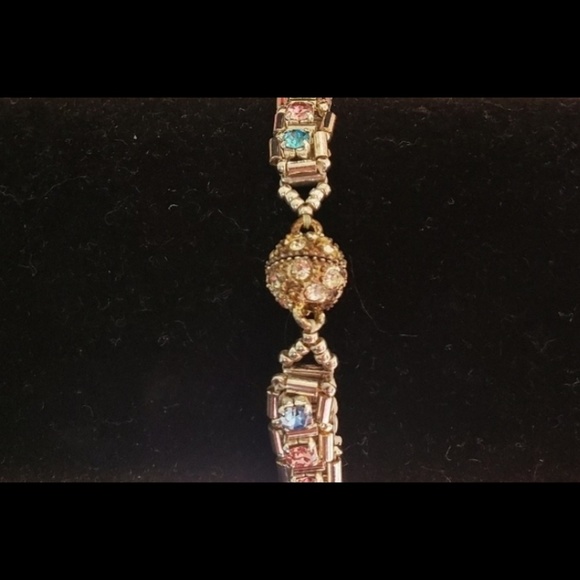 Handcrafted New! 6 1/2” Princess Kate Rhinestone Bracelet - Picture 3 of 7